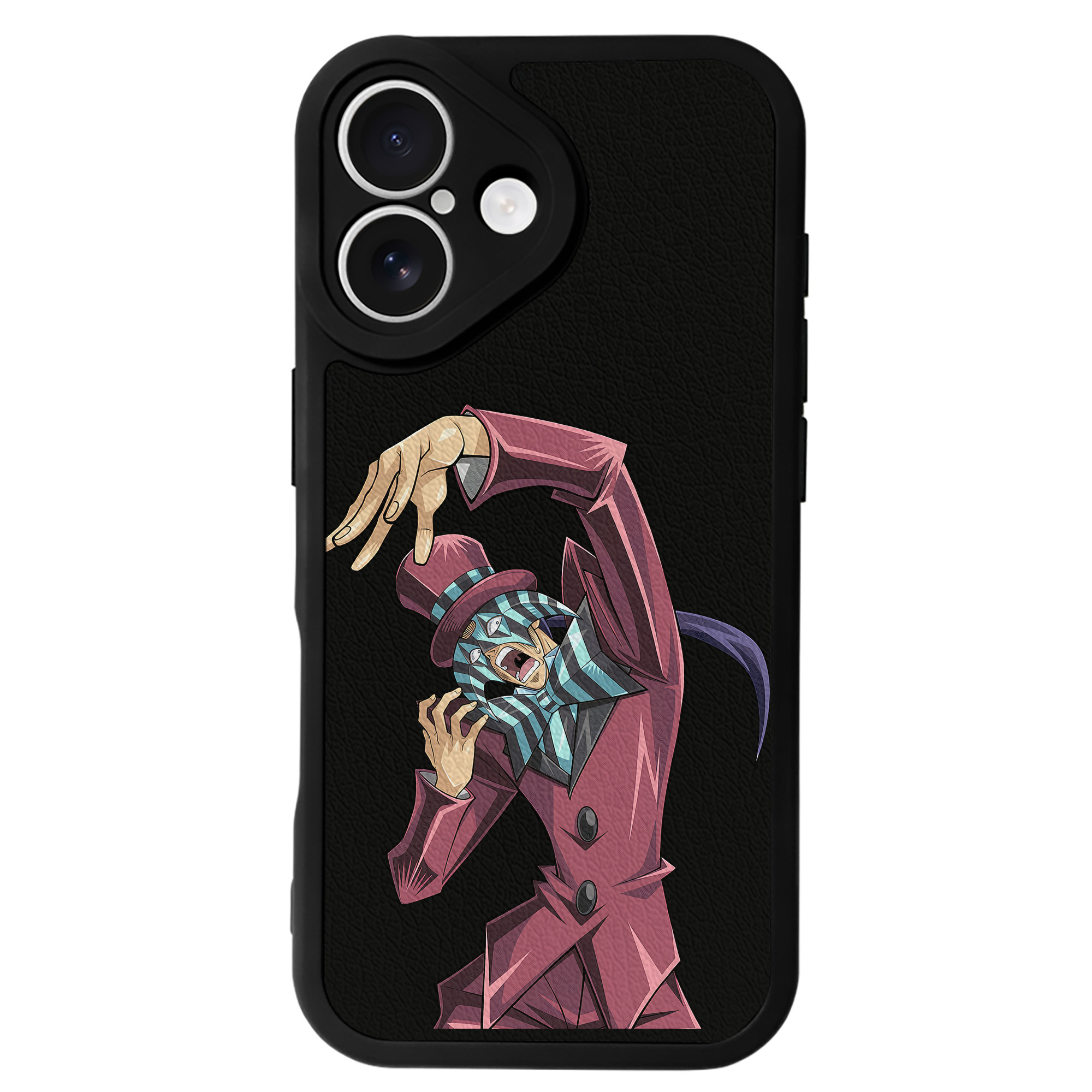 （画像用） 遊☆戯☆王 Yu-Gi-Oh! 【iPhone 16シリーズ対応】シリコンスマホケース（レザー調） 材質：シリコン